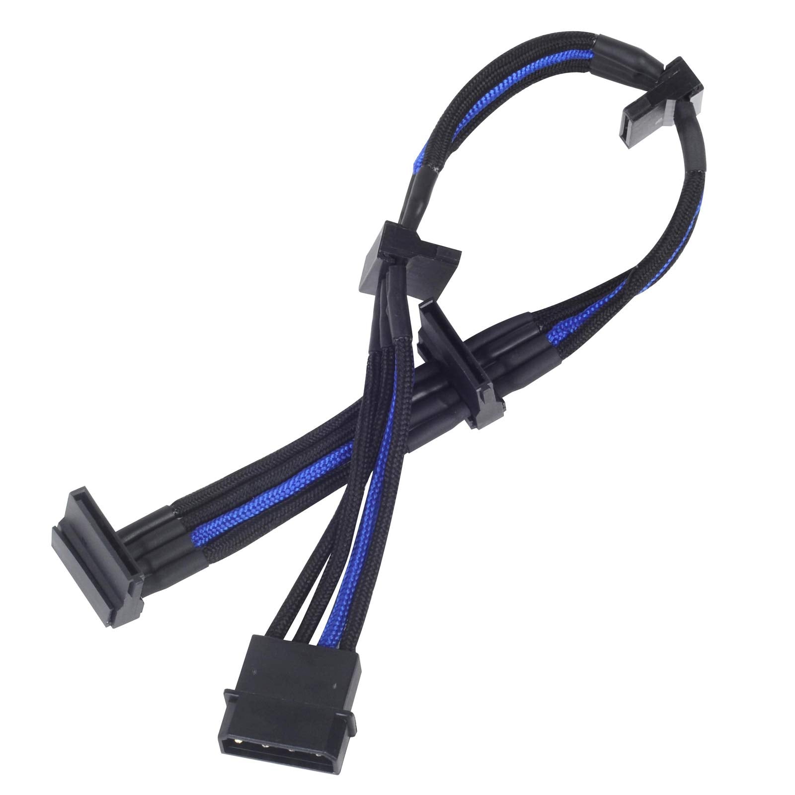Atx 24Pin To Mb 24Pin(300Mm) Power Cable Extneder, Bicolor  Black & Blue